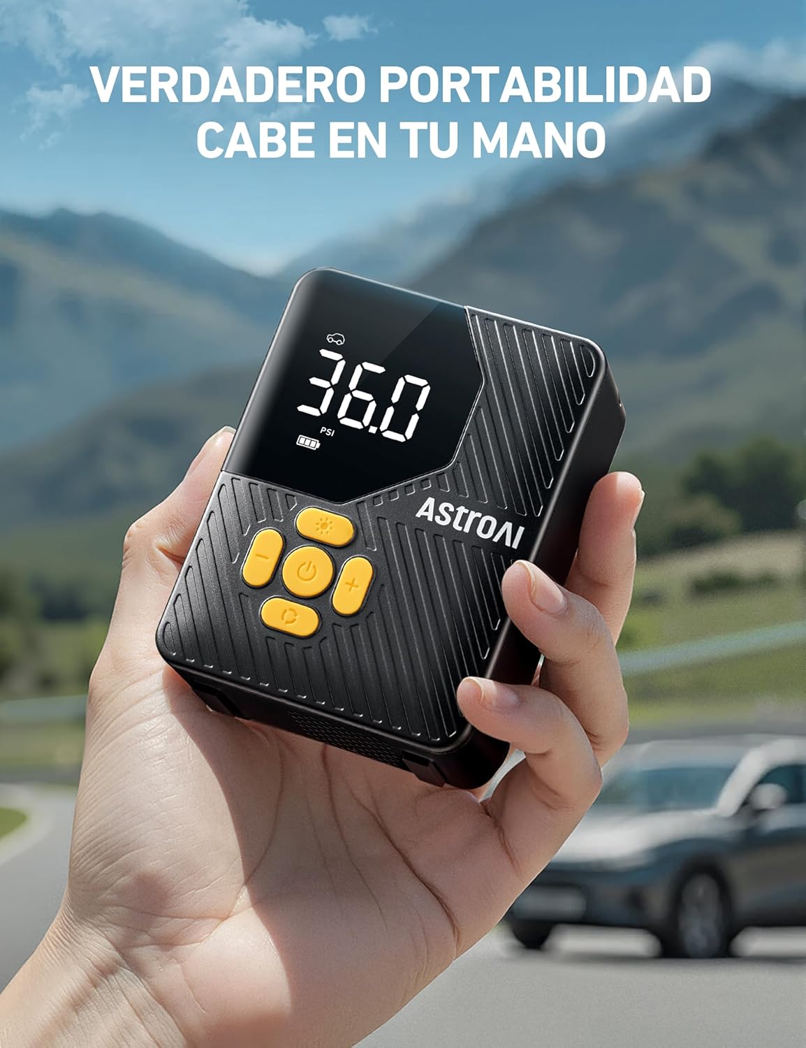 Thumbnail 1 de AstroAI Mini Compresor Aire Portátil inflador para ruedas