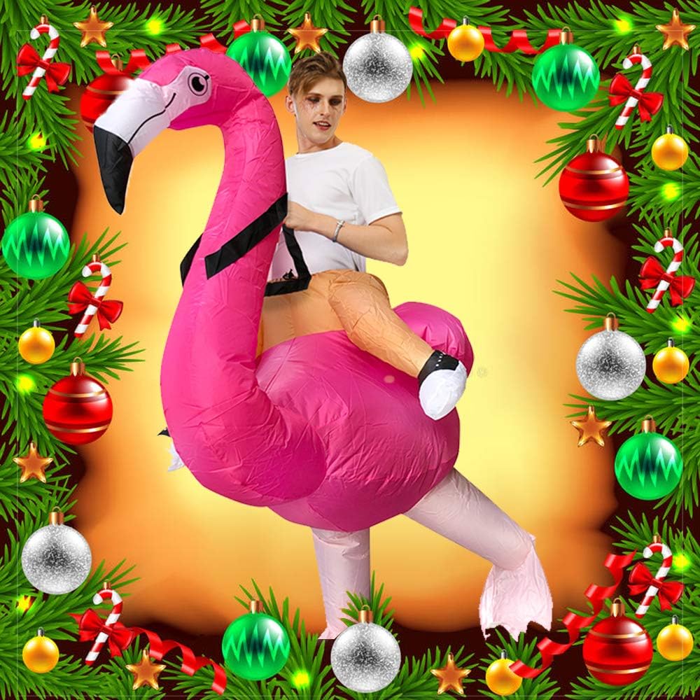 Thumbnail 6 de JASHKE Flamingo Kostüm – Aufblasbares Flamingo Kostüm für Erwachsene, 150–190 cm