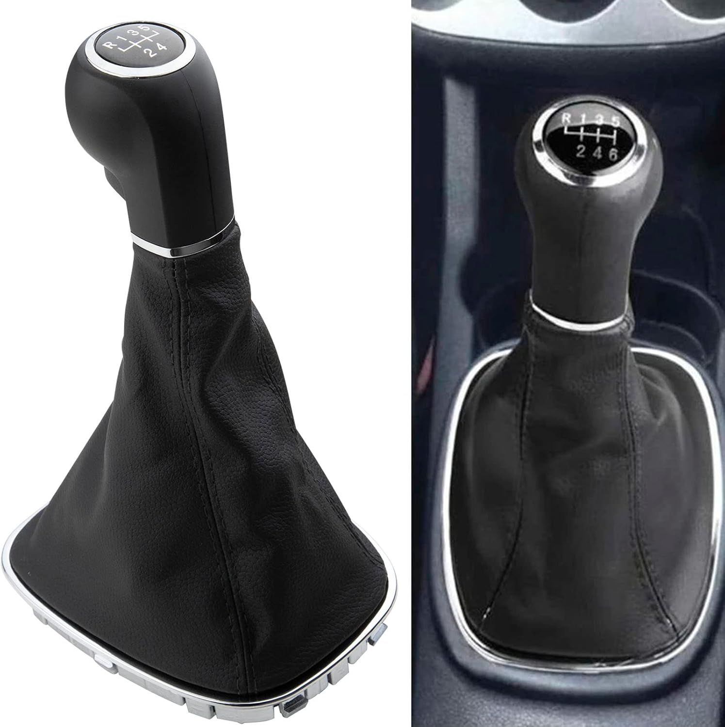 Thumbnail 2 de KASturbo 5 Speed Gear Shift Knob (with boot and frame) for Opel Vauxhall Corsa D 2006–2014