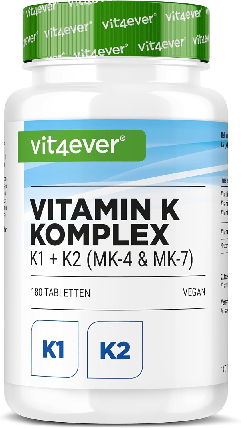 Detalle de Vitamin K Komplex 180 Tabletten von Vit4ever