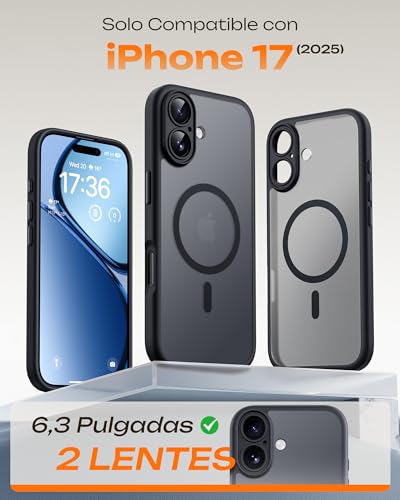 Detalle de TOCOL iPhone 17 funda con anillo 18 N