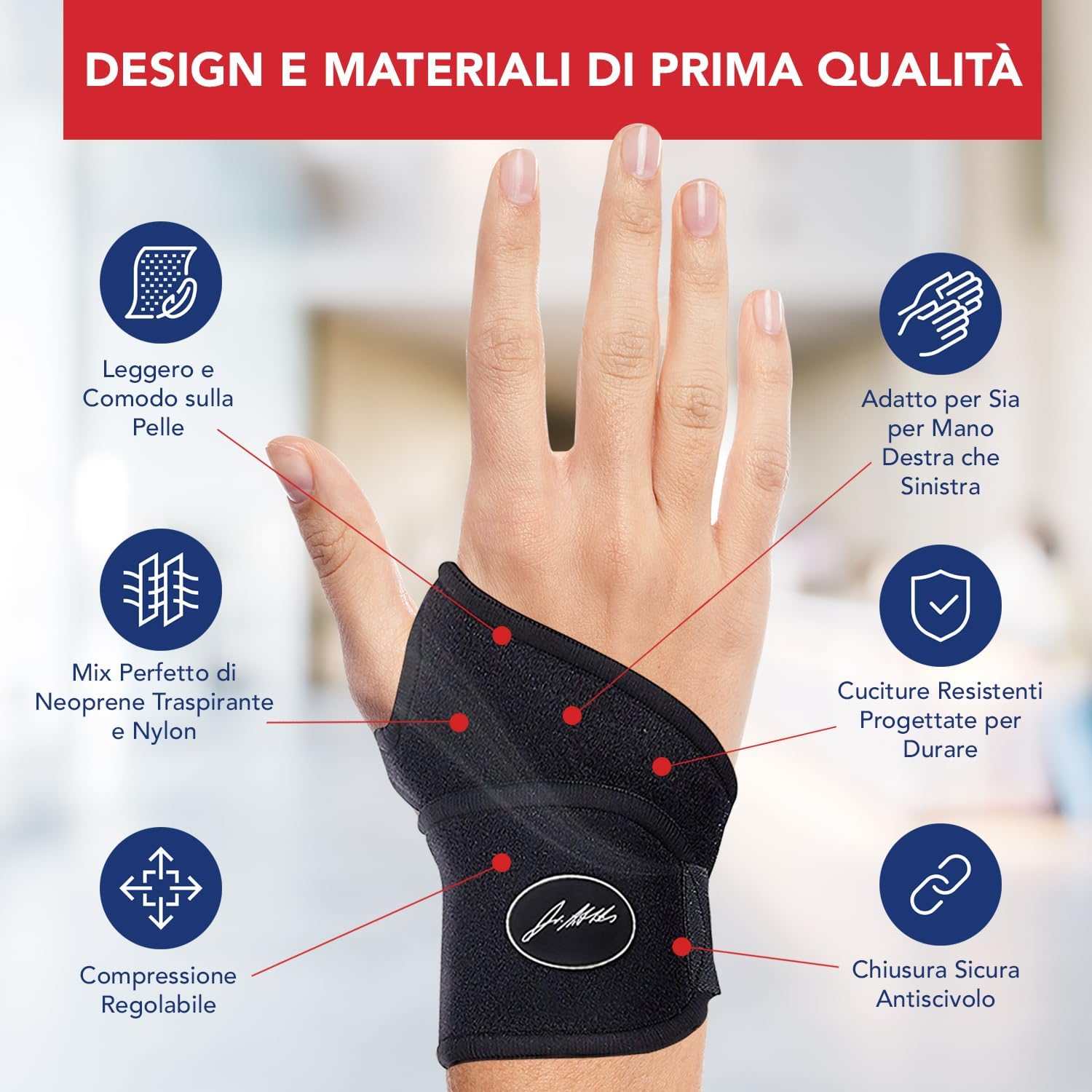 Detalle 2 de Dr. Arthritis Tutore polso in rame per tunnel carpale 🩺