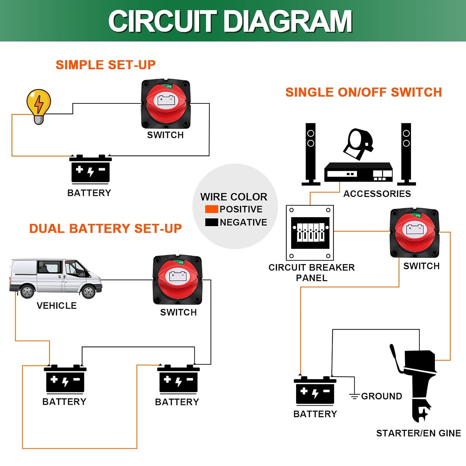 Thumbnail 5 de Bolatus Battery Isolator Switch 200A for Vehicles