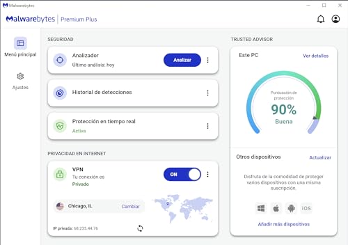 Thumbnail 6 de Malwarebytes Premium VPN 12 meses