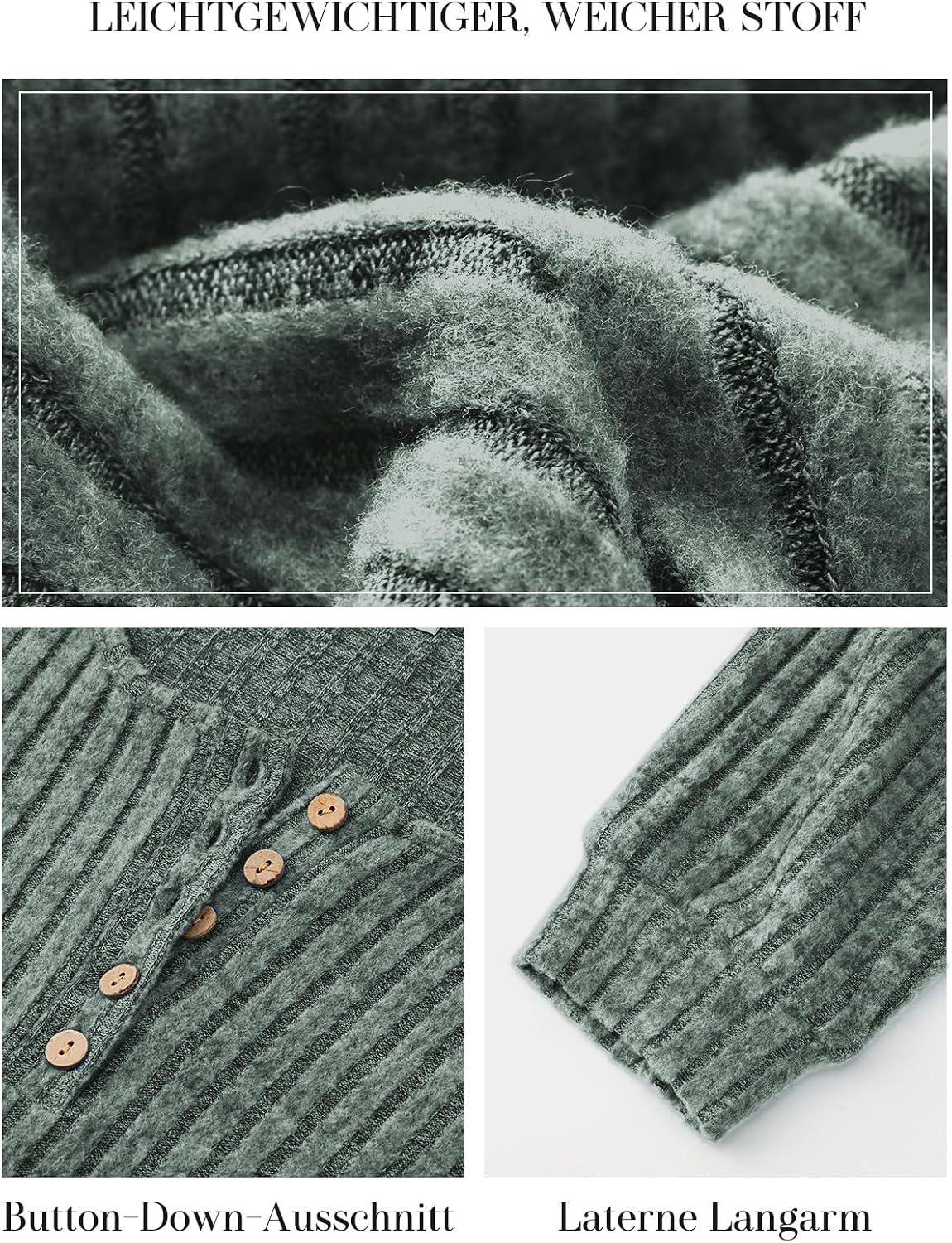 Thumbnail 3 de Tanmolo Damen Leichter Strickpullover Langarm