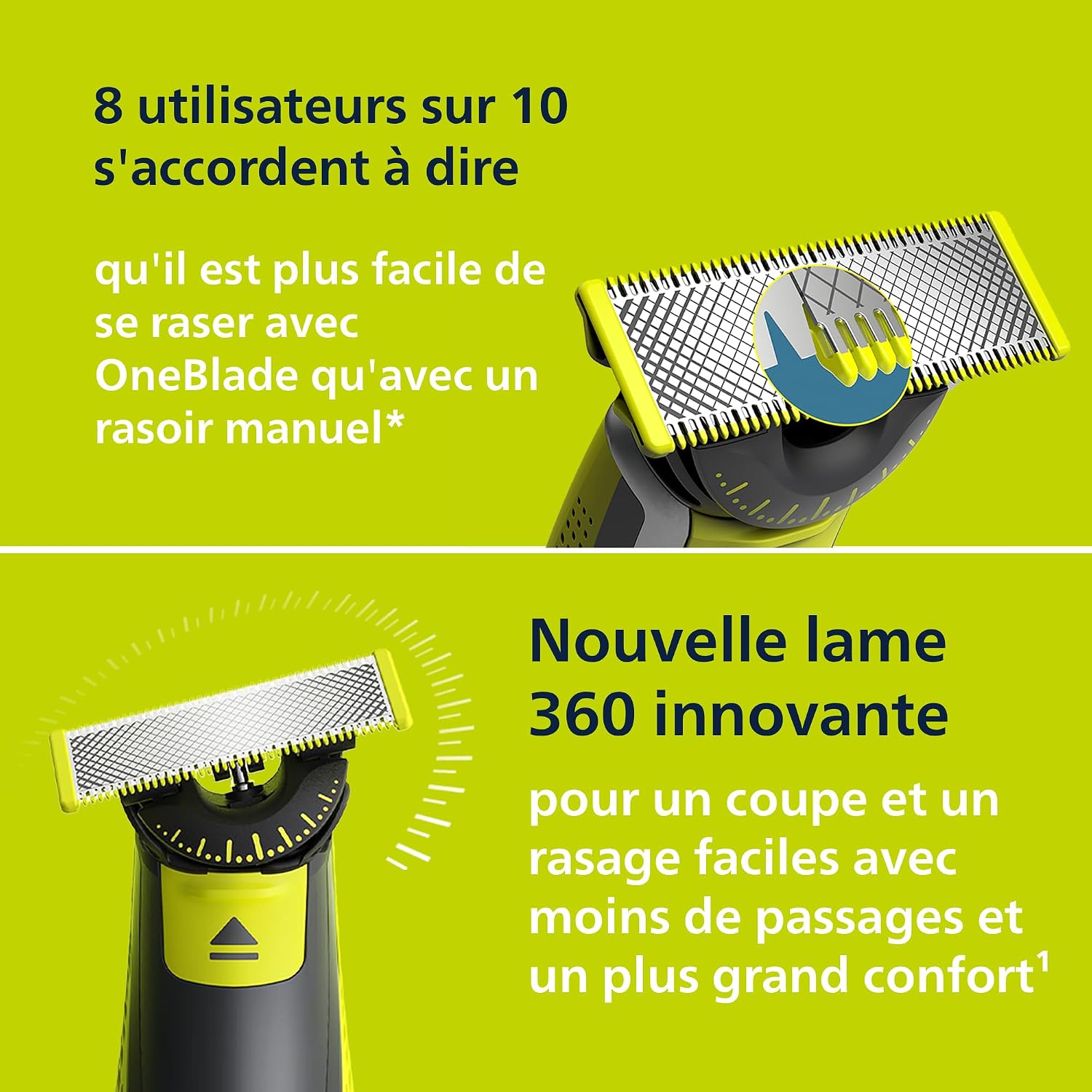 Detalle 2 de Philips OneBlade 360 tondeuse 45 min ✂