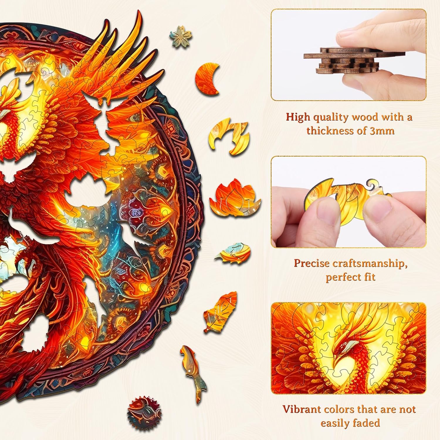 Detalle de KAAYEE wooden puzzle, 680 pieces