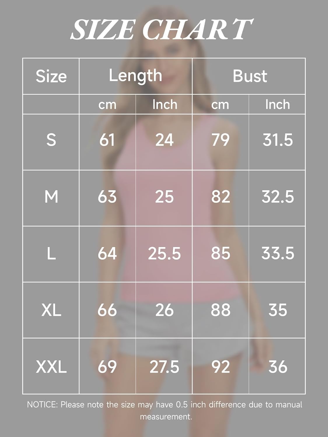 Thumbnail 4 de vislivin Elastische Tank Tops für Damen (Unterhemden) – 3/4er Pack