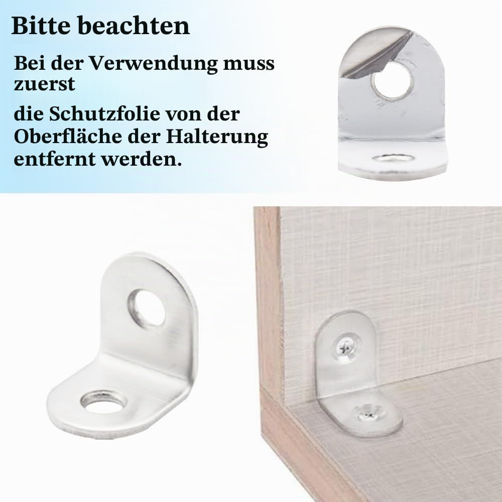 Thumbnail 4 de CEEYSEE Edelstahl Winkel 20x20mm – 20 Stück Eckwinkel mit Schrauben, 90°