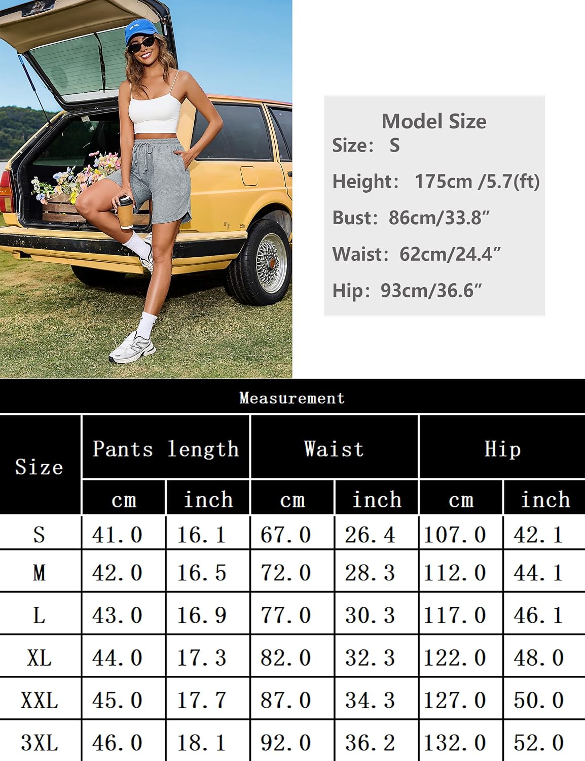 Thumbnail 5 de Demegimi Shorts Damen High Waist 1 Paar