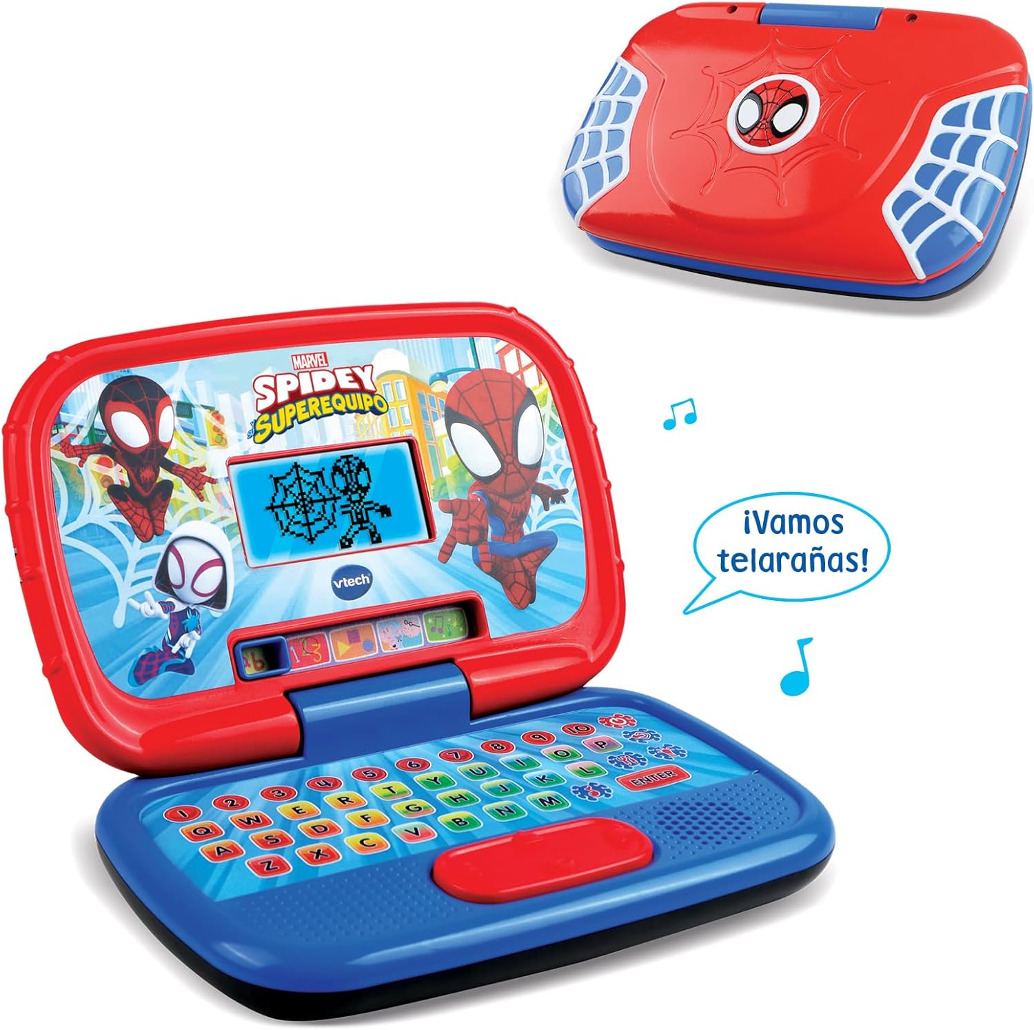 Detalle 2 de VTech Portátil Educativo Spidey +3 Años, Juegos y Aprendizaje 🕸