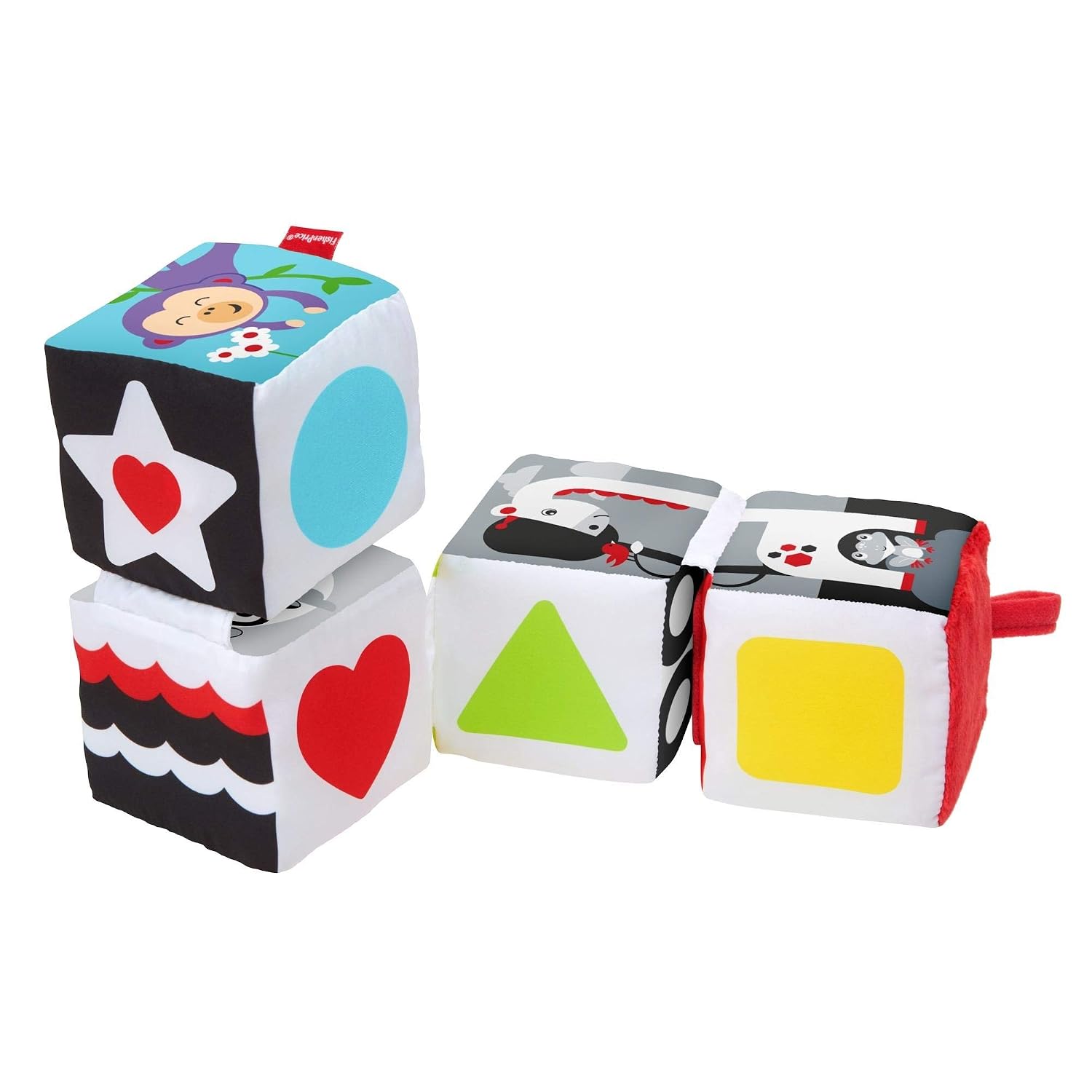 Detalle de Fisher-Price Babys weiche Wendewürfel 4er-Set