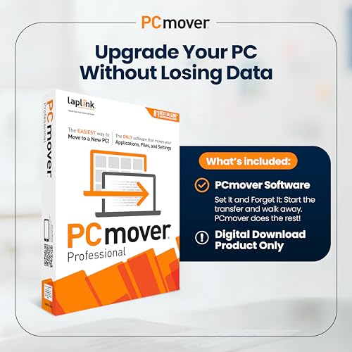 Detalle 2 de Laplink PCmover Professional – Instant Download, 2 Uses, Migrate Apps, Files & Settings