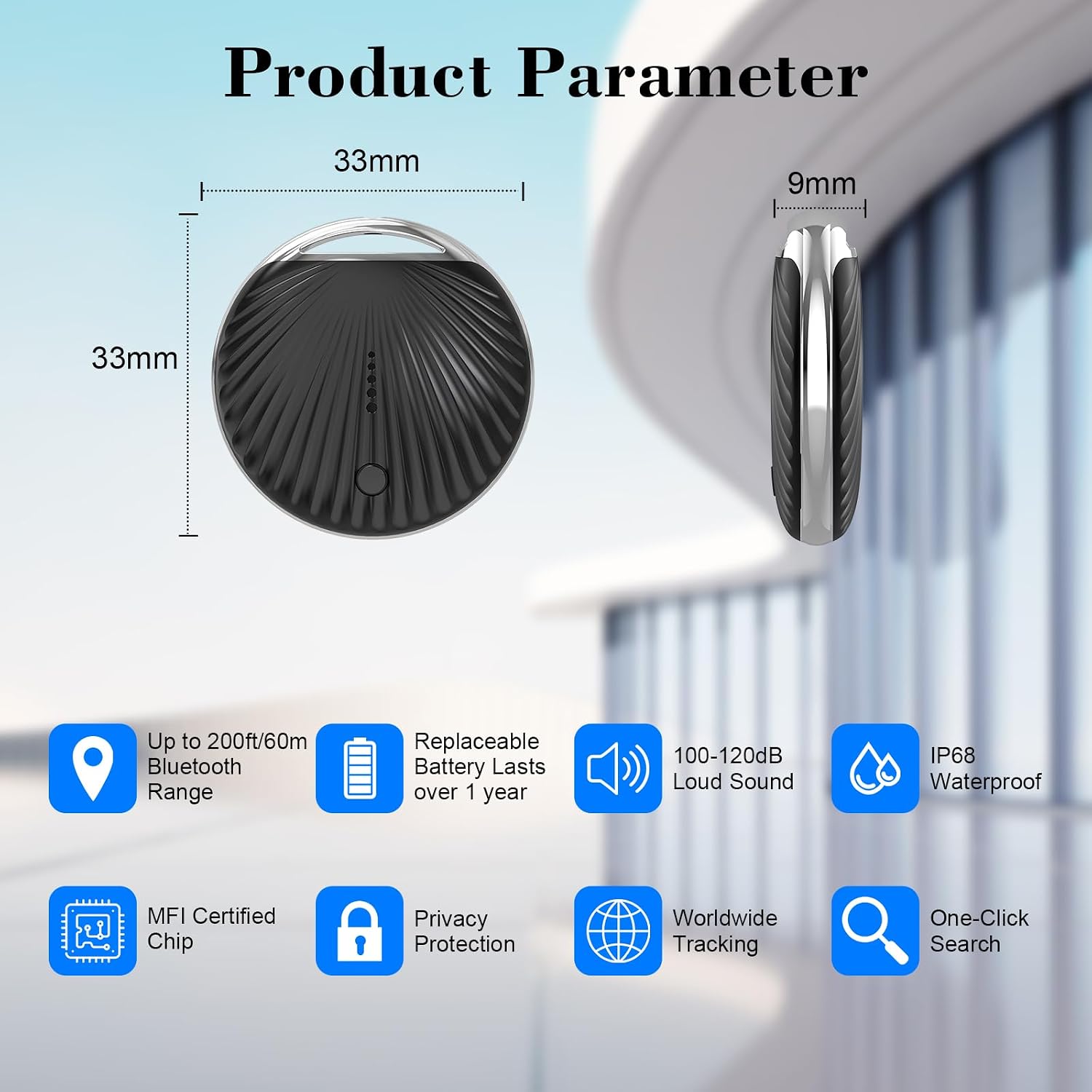 Detalle 2 de Air Tracker Tags 4-Pack Bluetooth Tracker for Apple Find My