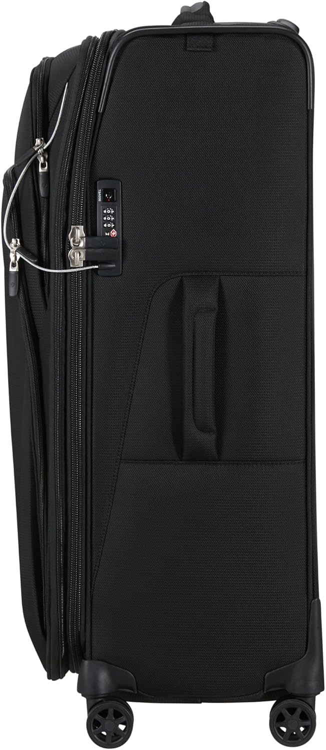 Detalle de Samsonite Spark SNG Eco - Valise Souple 79 cm Extensible, 4 Roues, TSA, Noir