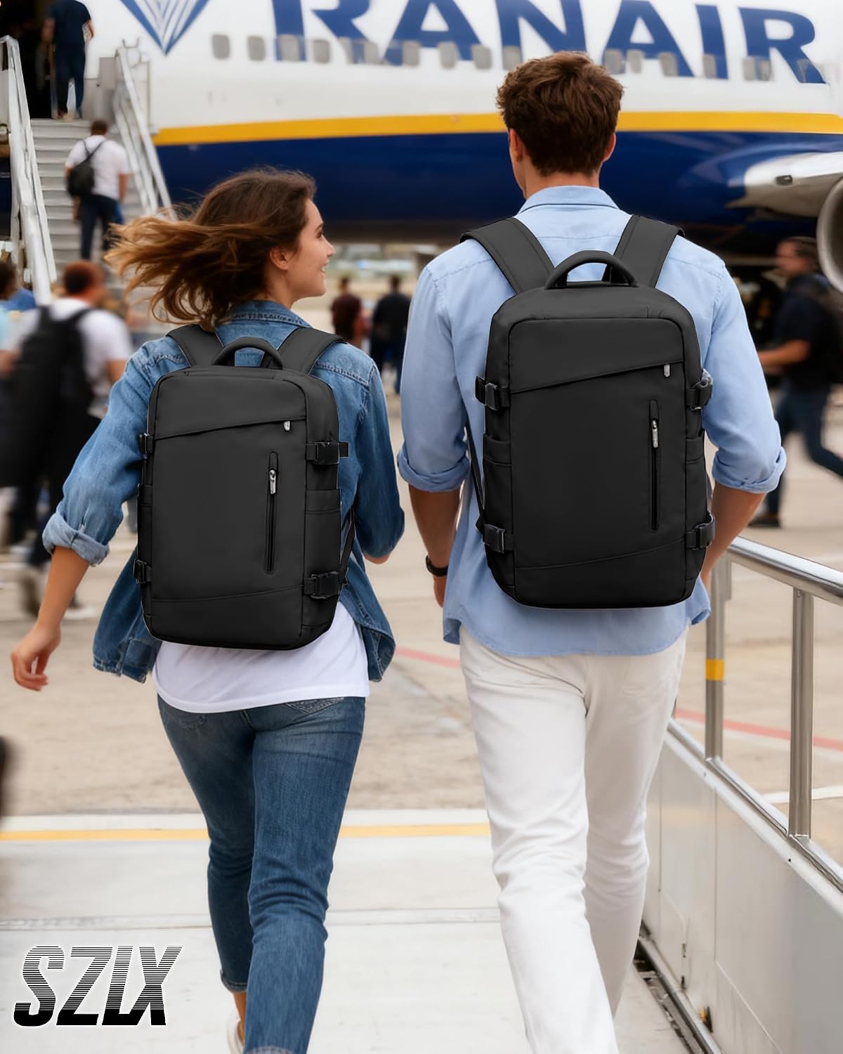 Detalle 1 de SZLX Vacuum Backpack 40x30x20 Ryanair Cabin