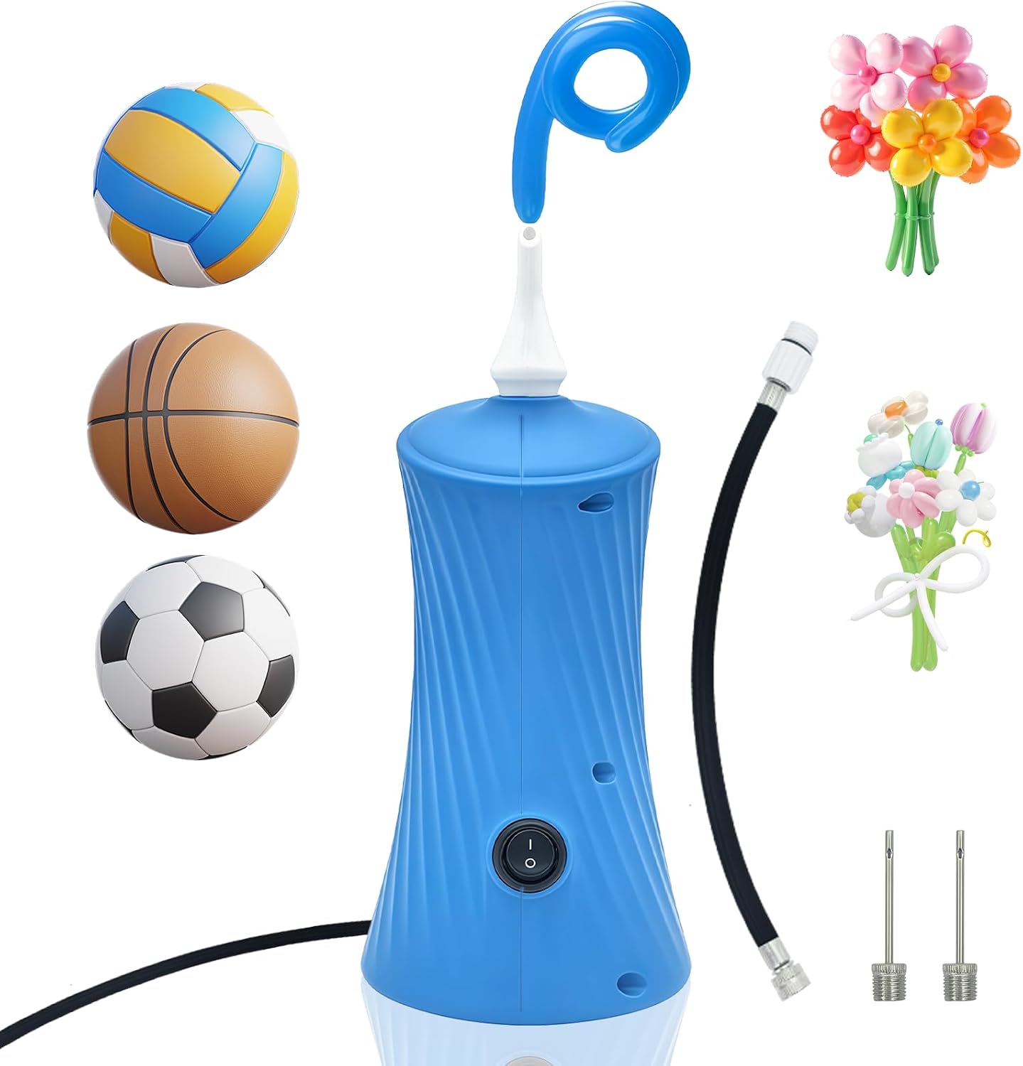 YEPVIE Electric Balloon Pump UK: Portable Dual-Mode Inflator with 6 Balloon Arch Kits