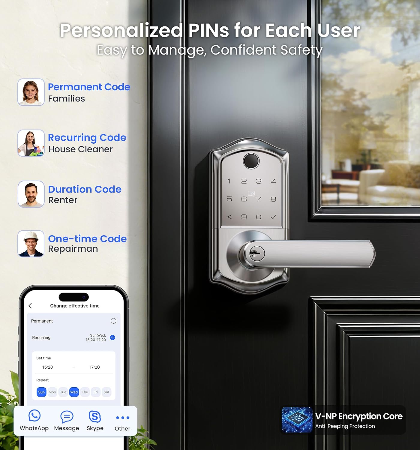 Detalle de Veise Smart Lever Lock VE019