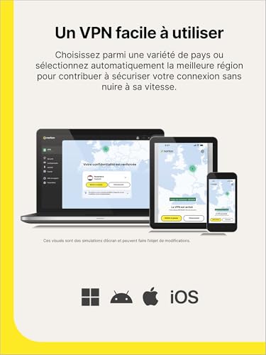 Thumbnail 1 de Norton VPN Standard 2026 — 1 appareil, abonnement annuel renouvelable
