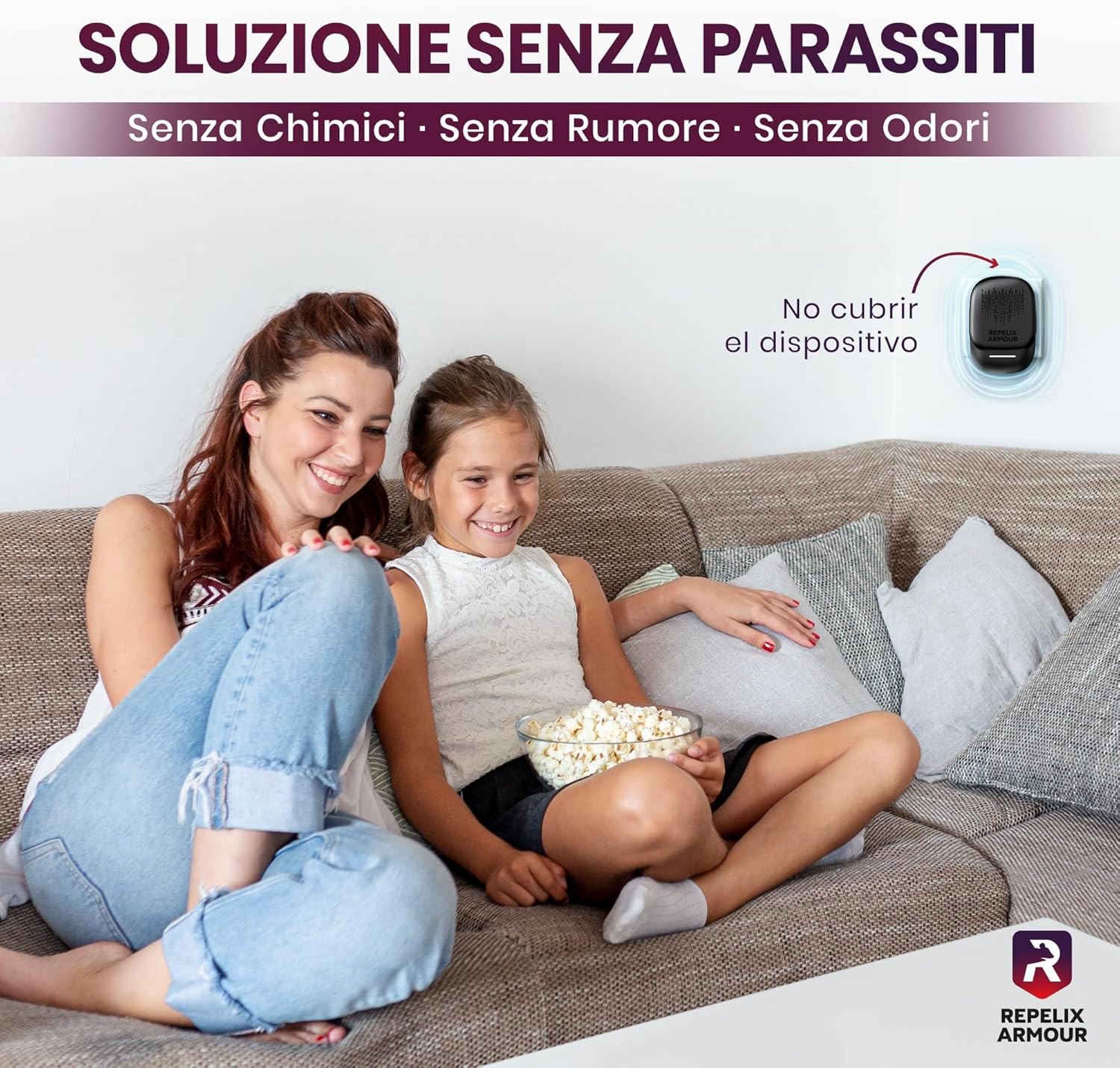 Thumbnail 6 de REPELIX ARMOUR: Repellente ultrasonico per parassiti da interno – confezione da 2 (copre 80–140 m² ciascuno)