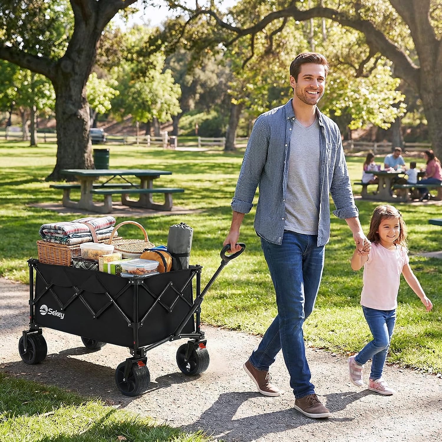 Thumbnail 6 de Sekey 250L Beach Wagon, 400 lb Capacity, Foldable with All-Terrain Wheels
