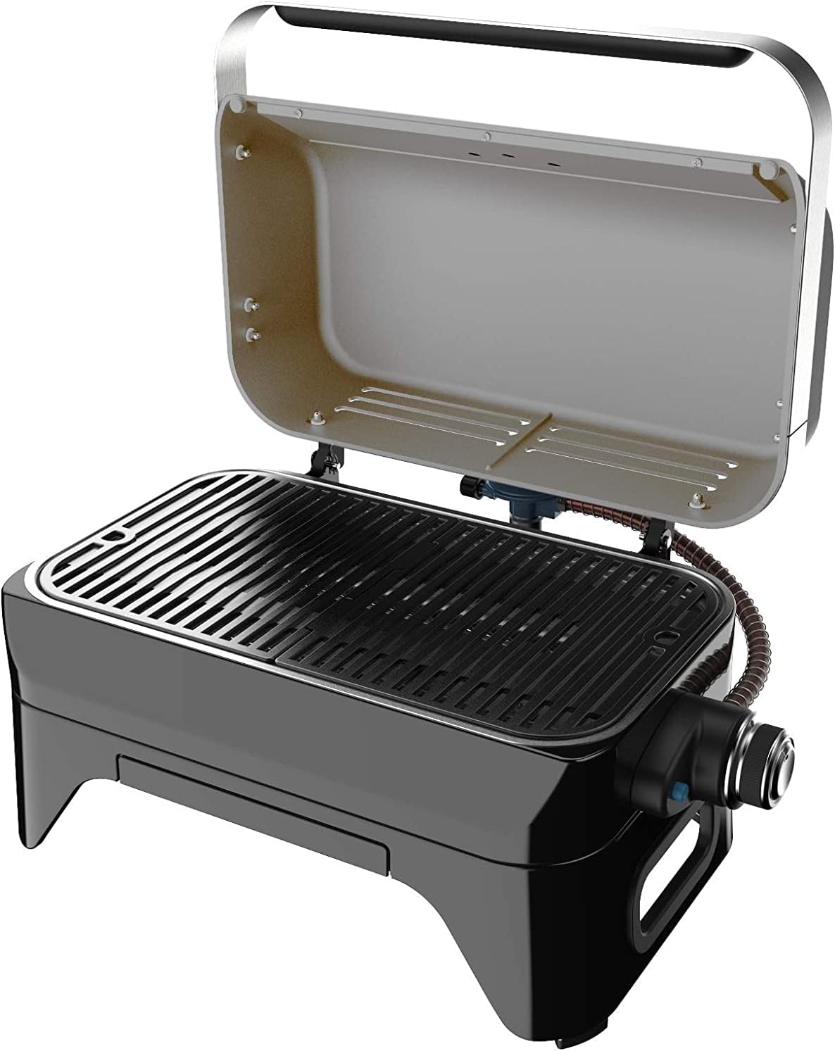 Detalle de Campingaz Attitude2go CV Outdoor_Living, Grigio: barbecue da tavolo elegante e pratico