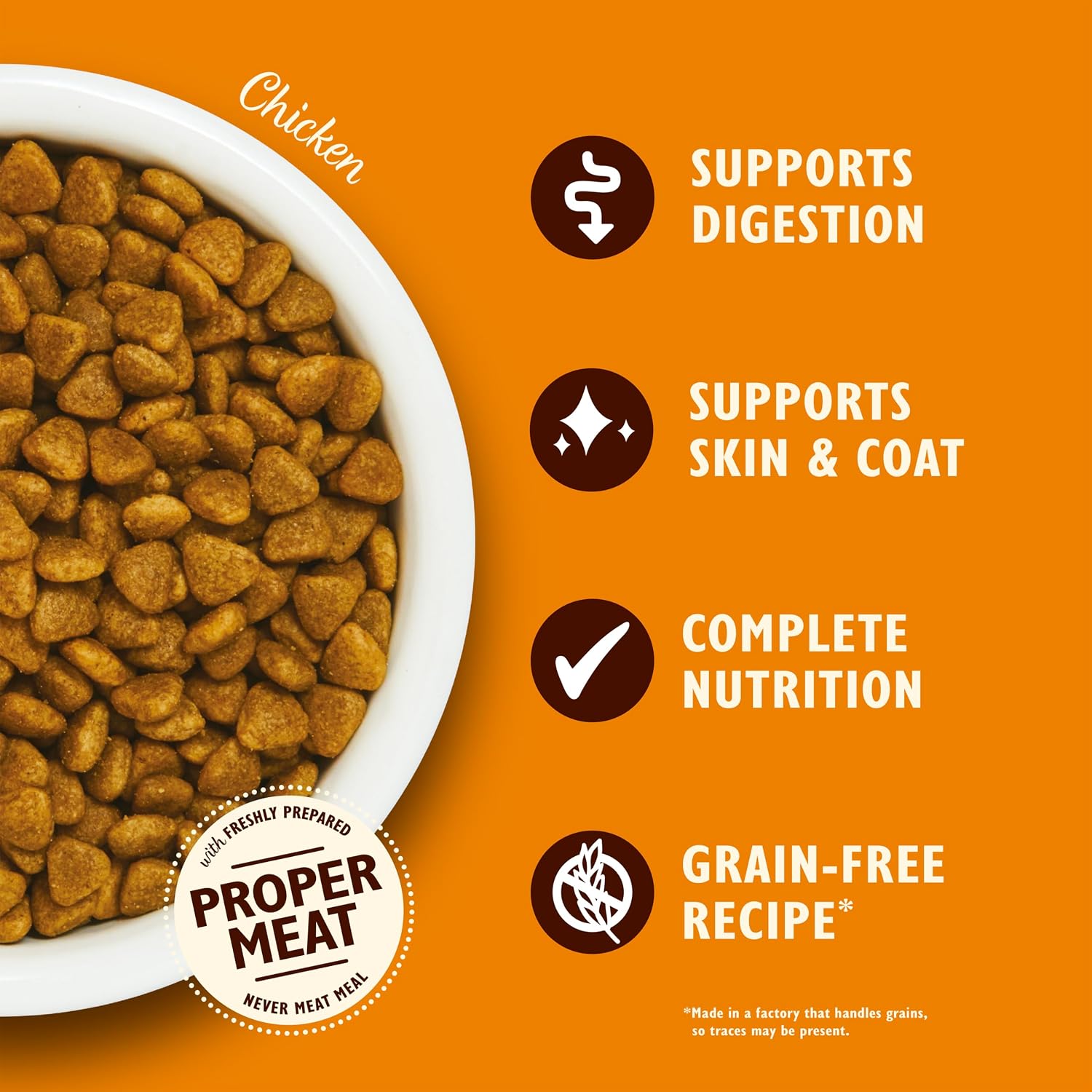 Detalle de Lily’s Kitchen Chicken with Veggies Dry Cat Food (2kg) – Complete, Grain-Free Kibble for Adult Cats