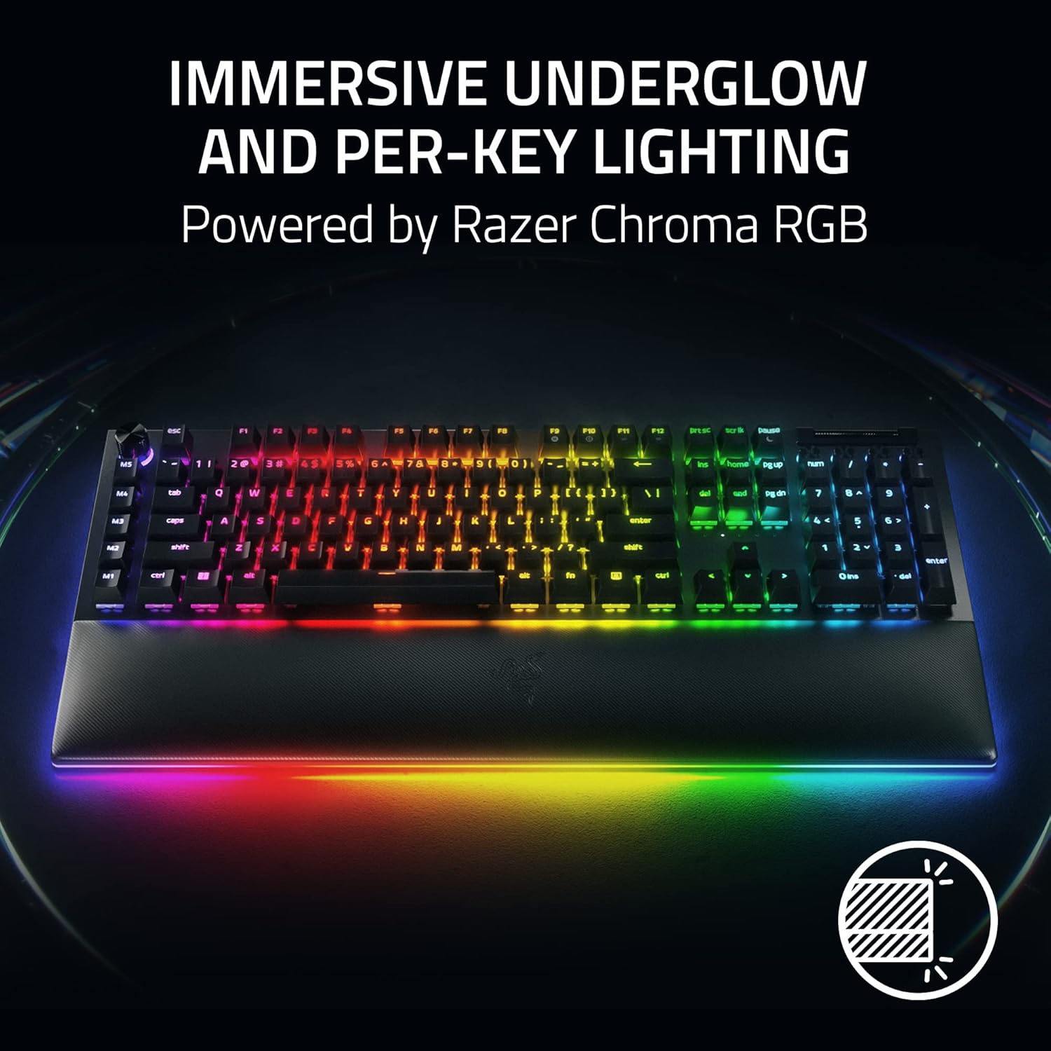 Detalle de Razer BlackWidow V4 Pro 1ms Wired Keyboard