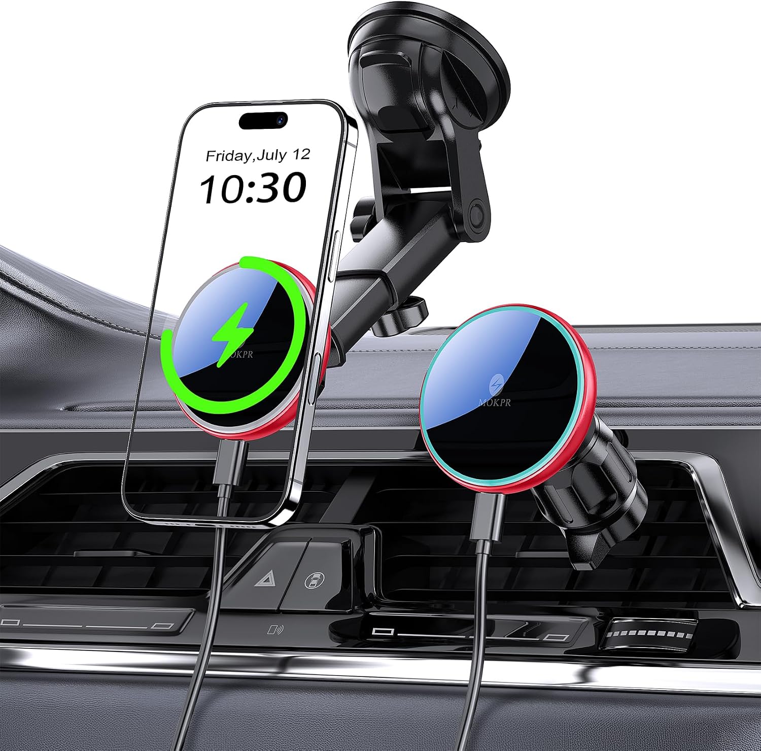 Thumbnail 6 de MOKPR Magnetic Wireless Car Charger