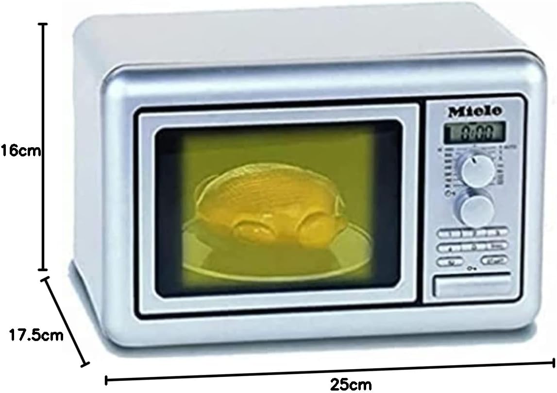 Detalle 1 de Theo Klein 9492 Miele microonde giocattolo per bambini con piatto girevole e timer sonoro