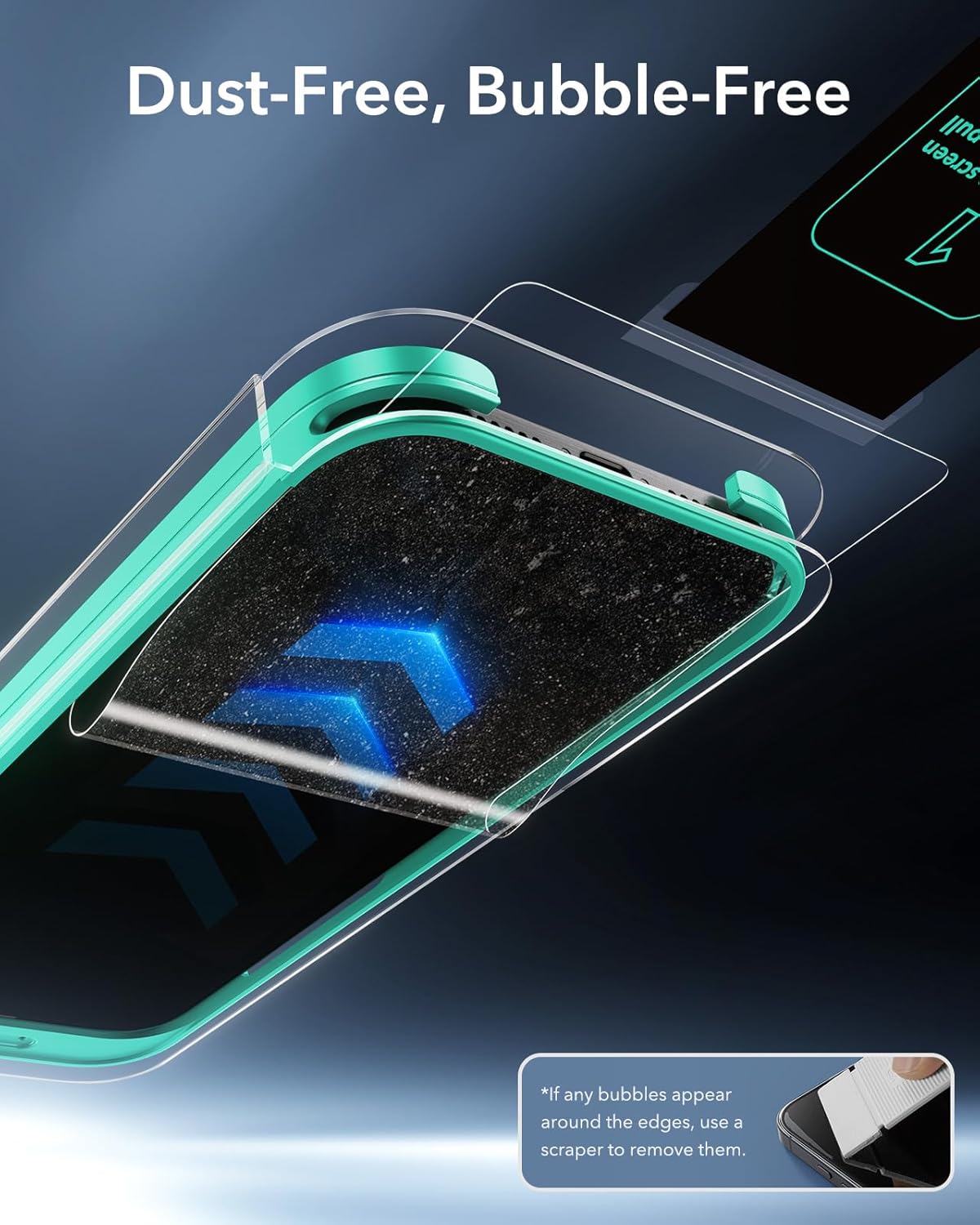 Thumbnail 3 de ESR Armorite 9H+ Glass Screen Protector for iPhone 15 Pro – 3 Pack