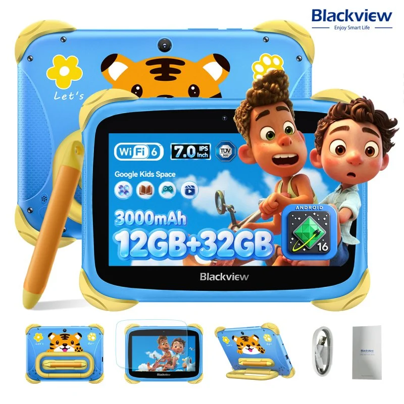 Detalle de Blackview Link Mini Kids 7": tablet infantil segura con control parental y stylus