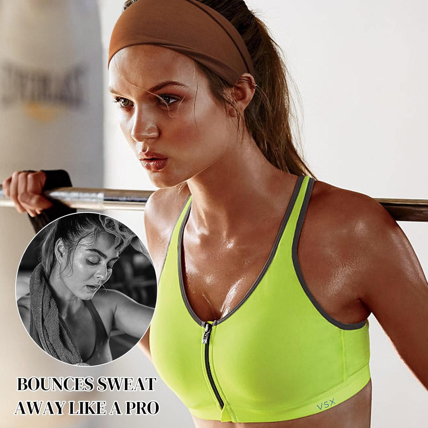 Detalle 2 de Haarband Damen 8er Set für Sport