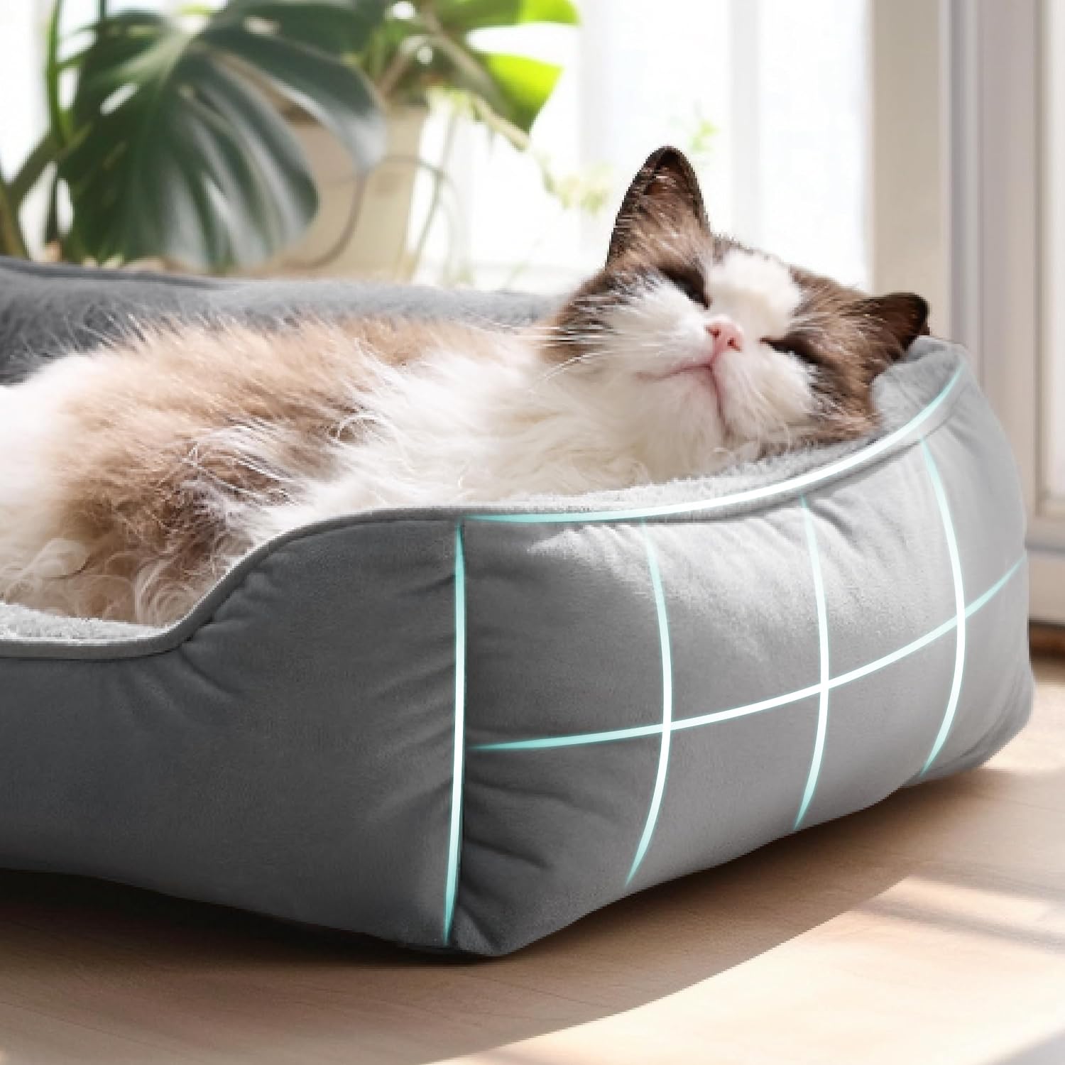 Detalle de Bedsure 51x41 cm cat bed