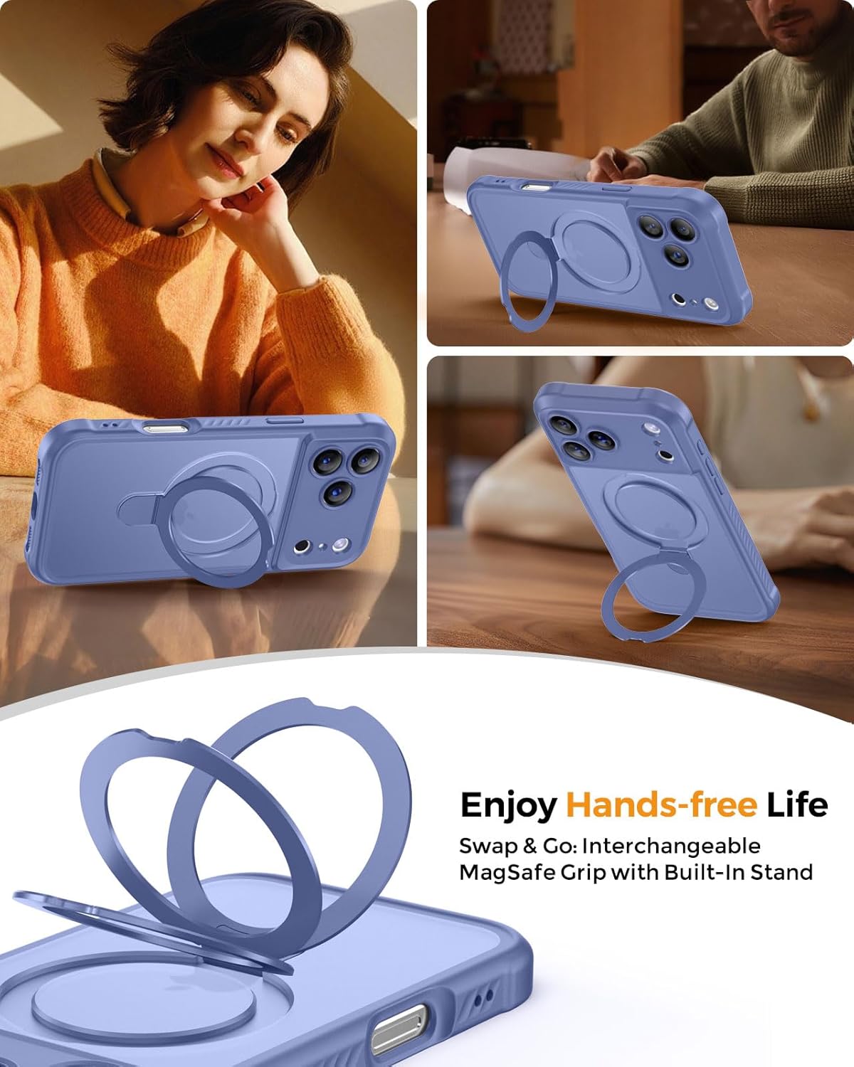 Thumbnail 3 de MOCCA Design for iPhone 17 Pro Max Case with MagSafe and Invisible Magnetic Ring Stand