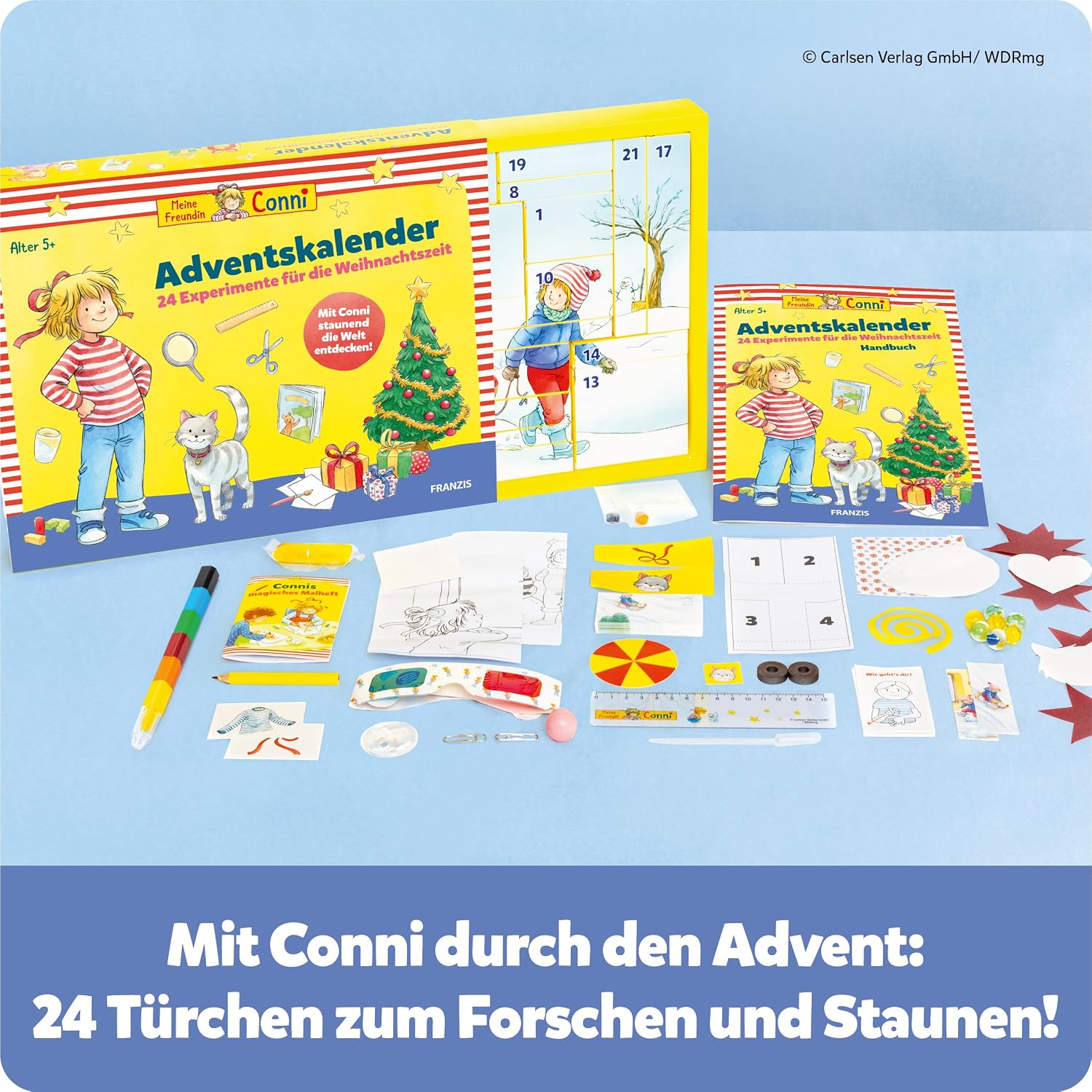 Thumbnail 1 de FRANZIS 67207 „Meine Freundin Conni“ Adventskalender – 24 Experimente für Kinder ab 5 Jahren