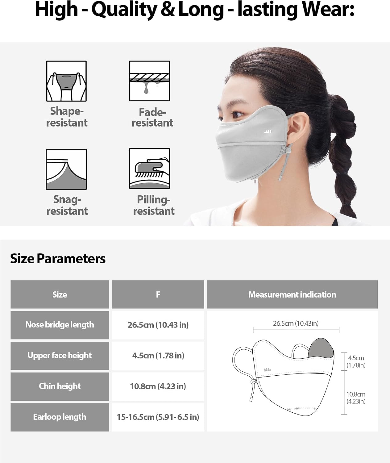 Thumbnail 6 de BENEUNDER UV Sun Protection Face Cover and Neck Gaiter, UPF 50+