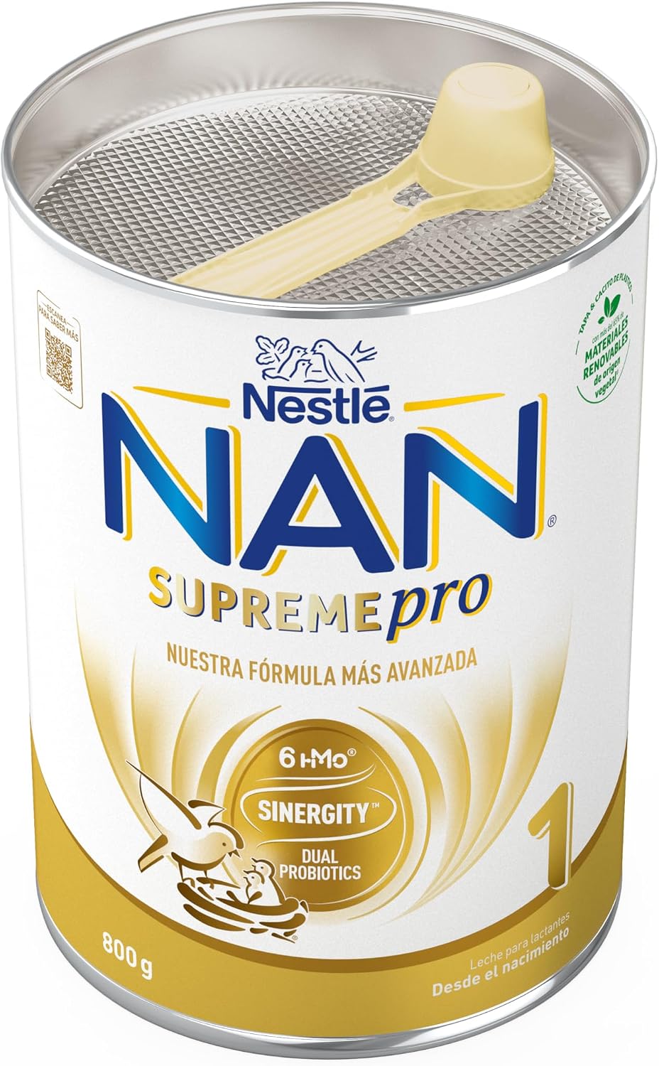 Detalle de Nestlé NAN SUPREMEPRO 1 infant milk powder, 800 g, with dual probiotics