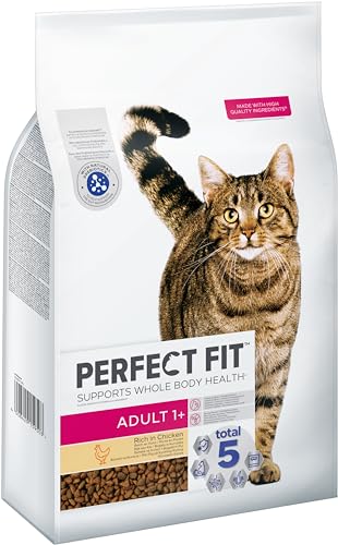 Detalle de PERFECT FIT Adult 1+ Trockenfutter für Katzen – Huhn, 7 kg