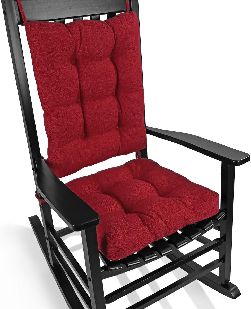 Thumbnail 6 de BUYUE Rocking Chair Cushion Set, 17 x 17 x 3 Inches