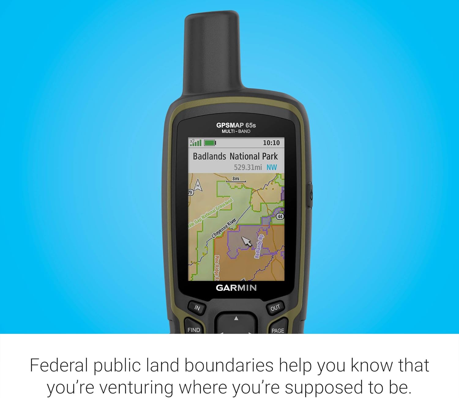 Thumbnail 2 de Garmin GPSMAP 65s handheld GPS with 2.6-inch color display, altimeter & compass