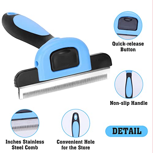 Detalle de Nobleza Strumento Premium per Il deShedding del Sottopelo con Denti Flessibili in Acciaio Inossidabile