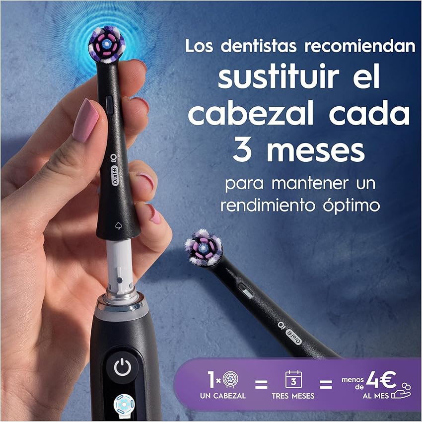Thumbnail 2 de Oral-B iO Radiant White: 6 Cabezales Recambio Negros 🦷