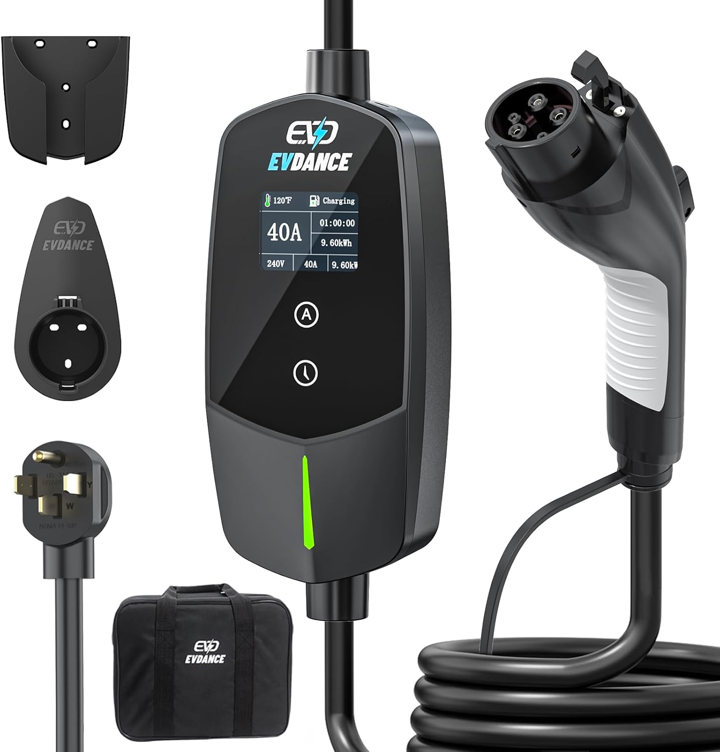 Detalle de EVDANCE Level 2 40A EV Charger 9.6kW