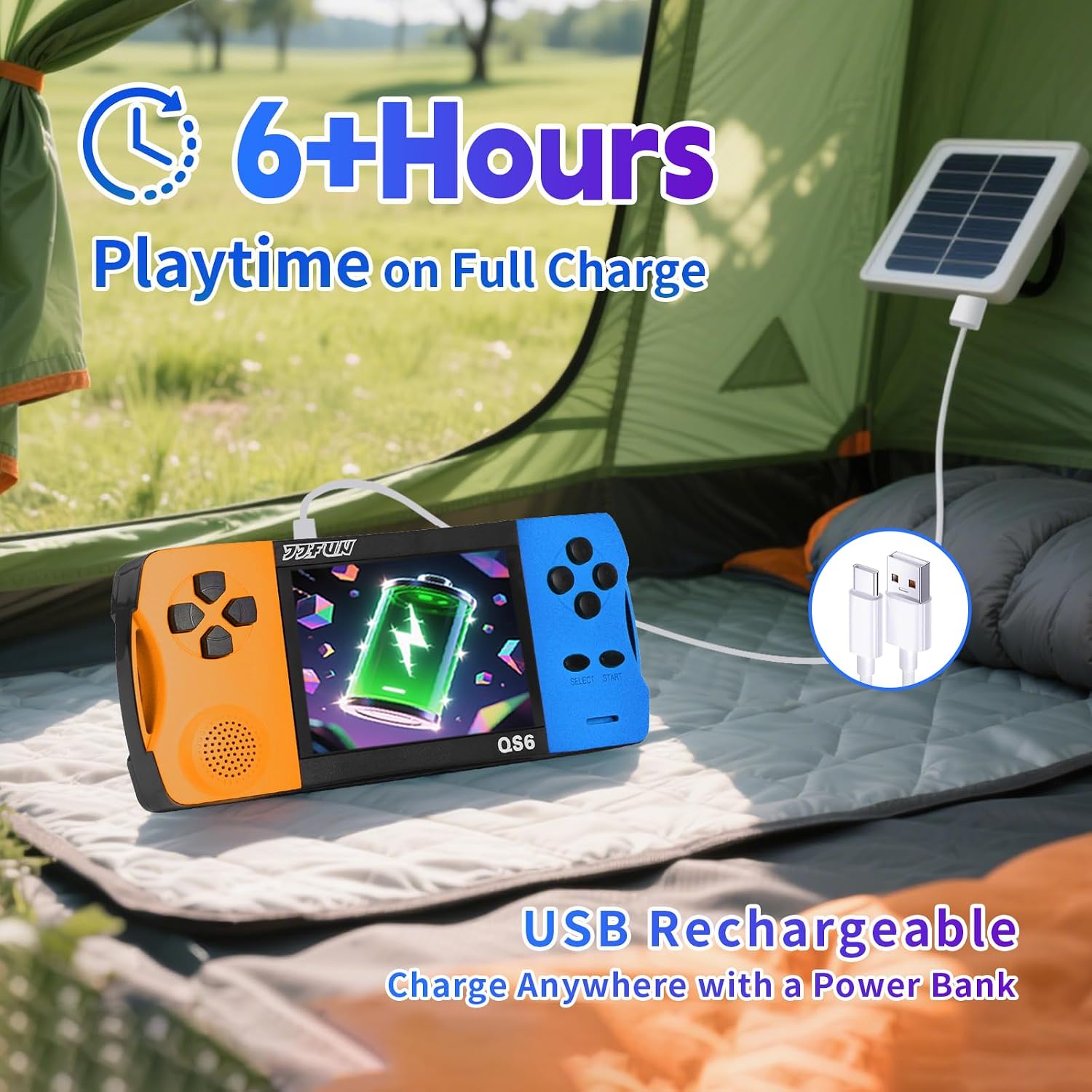 Detalle 2 de SNONBROS Kids Handheld Game Console (216 Classic Games) with 3.2" Screen