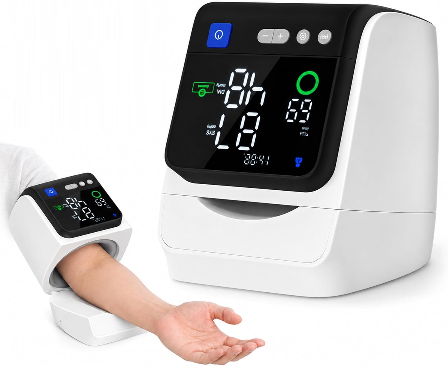 ZDEER U90B PLUS Upper Arm Blood Pressure Monitor, No-Wrap Cuff