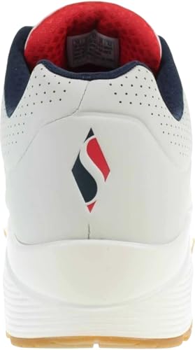 Thumbnail 1 de Skechers Uno Stand on Air Baskets Homme – White Durabuck Navy Red Trim, 41 EU