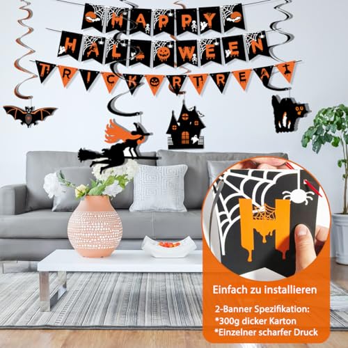 Detalle 1 de AMLOOPH Halloween-Deko-Set aus recycelbarem Papier