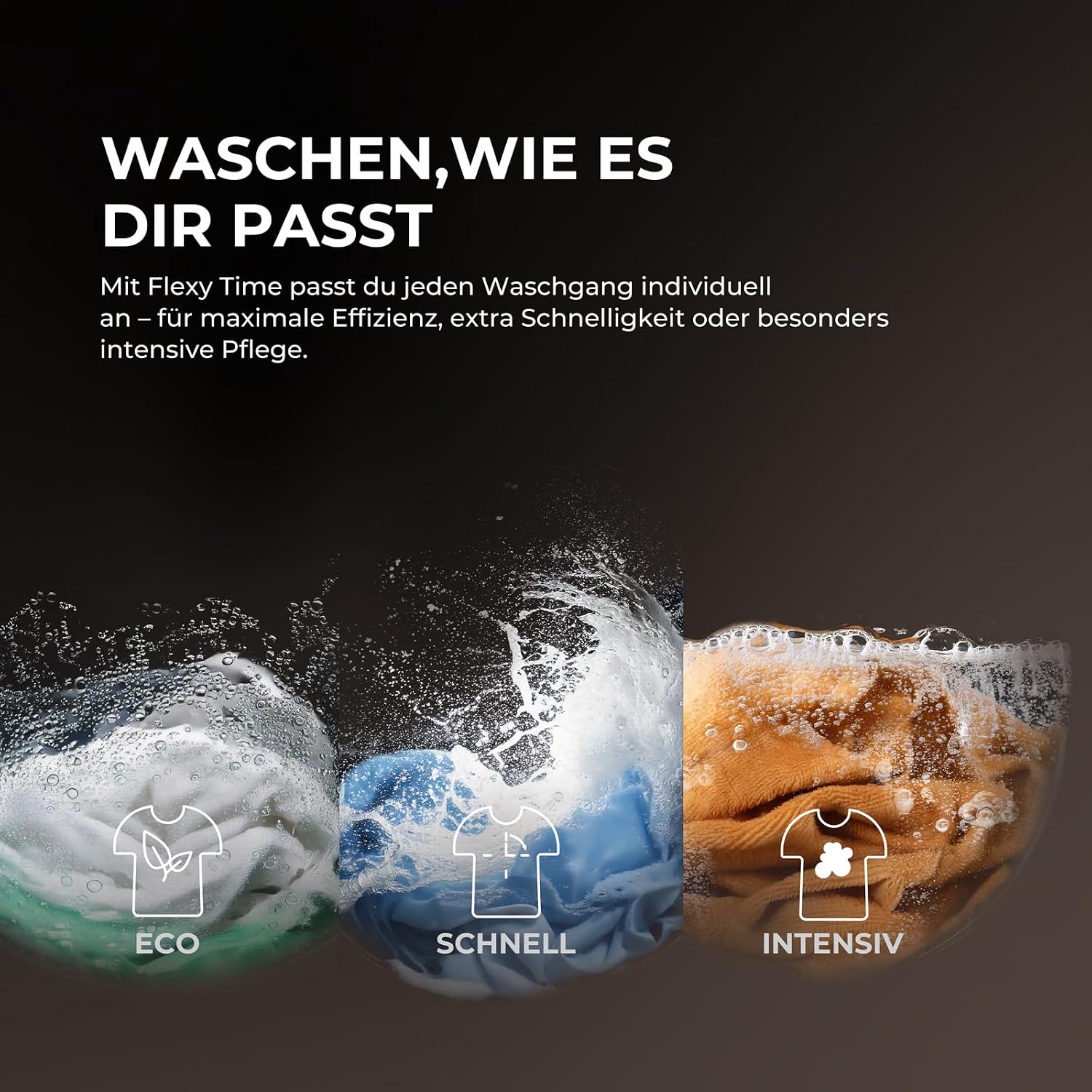 Detalle de Haier Frontlader Waschmaschine 8kg G3 Serie HW80-BP1427637T – effizient, intelligent und langlebig