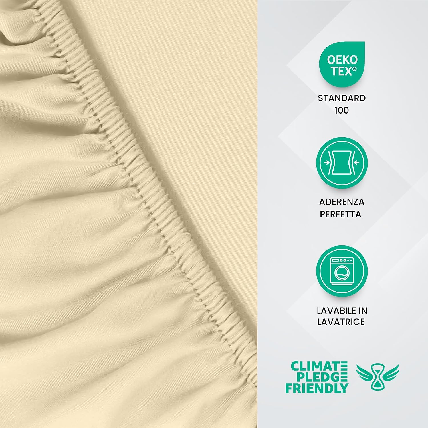 Detalle de Utopia Bedding Lenzuolo con Angoli 180x200 cm